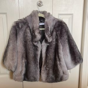 Faux fur shawl